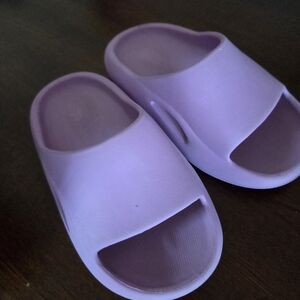 Kids Purple Slide Sandals